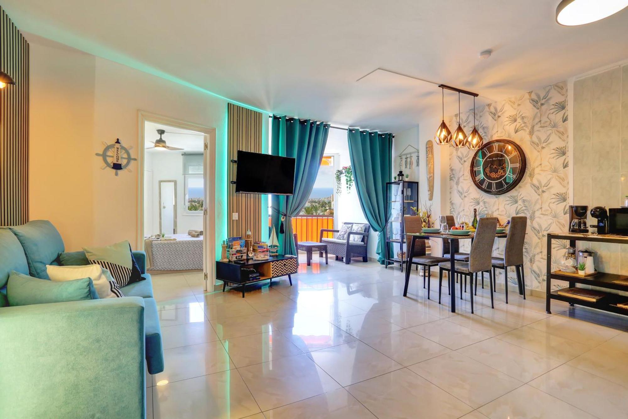 Apartamento Luxory Dreamy Sunset, Seafront, Direct Access To The Promenade,Wifi,Pool,Free Parking Los Cristianos  Exterior foto